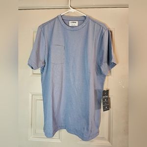 Linksoul Dry-Tek Mens T-Shirt Size L In Iris Blue Crew LS1308 NWT